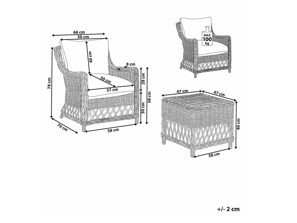 Dārza mēbeļu komplekts 576859