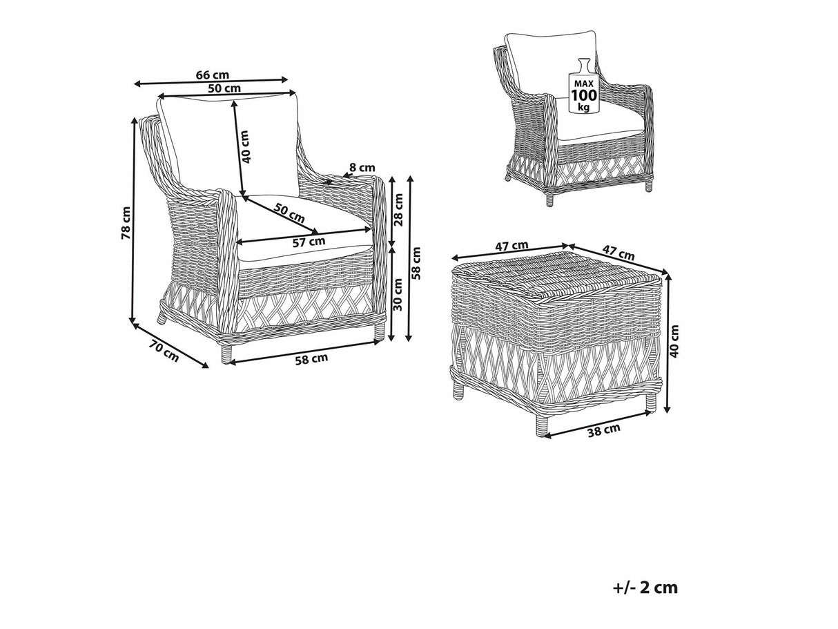 Dārza mēbeļu komplekts 576884