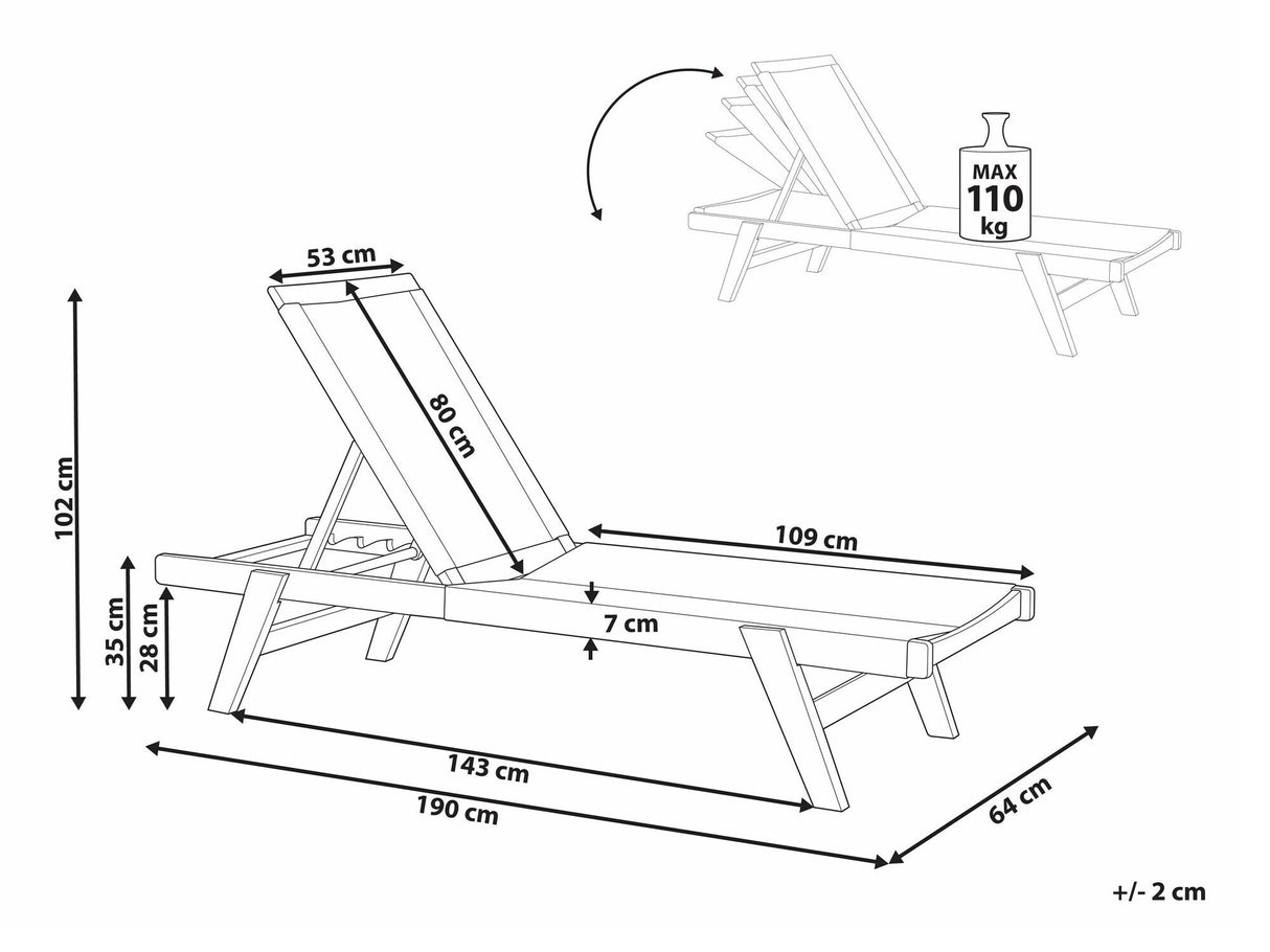 Sauļošanās krēsls 577075
