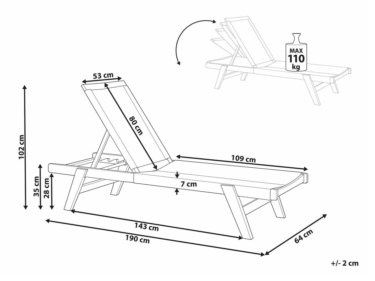 Sauļošanās krēsls 577075