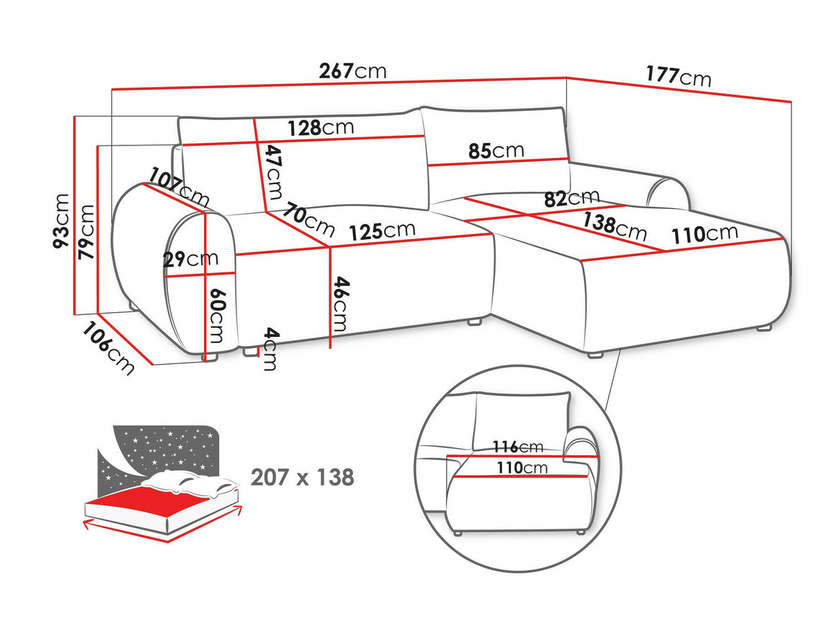 Stūra dīvāns 577232