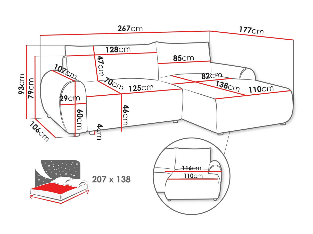 Stūra dīvāns 577232