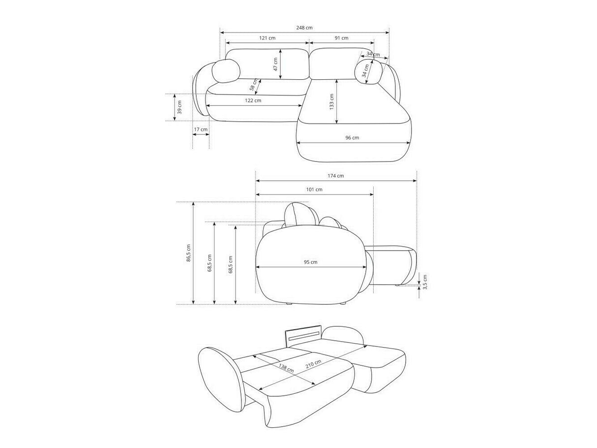 Stūra dīvāns 575880