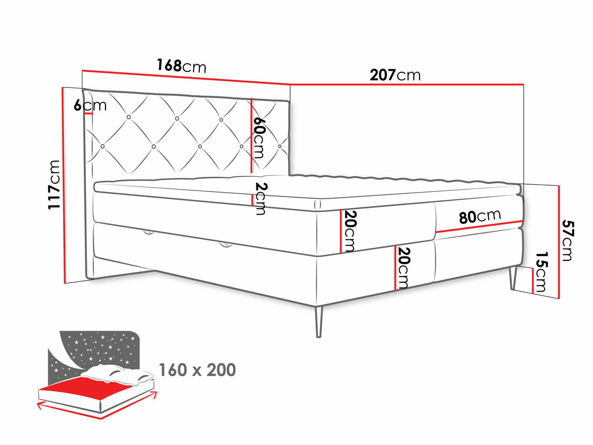 Kontinentālā gulta 580562
