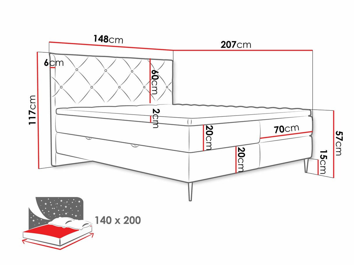 Kontinentālā gulta 580562