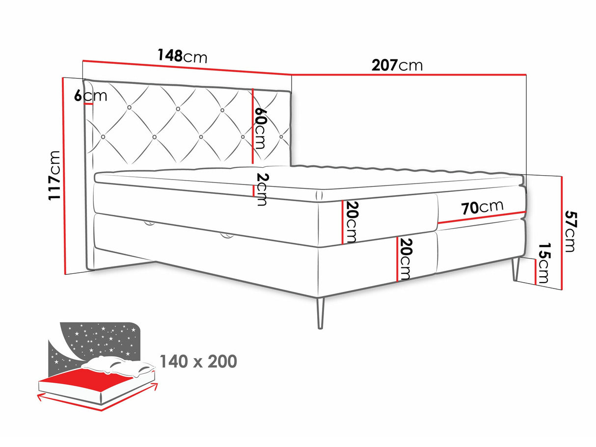 Kontinentālā gulta 580562