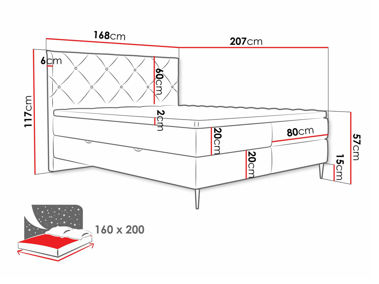 Kontinentālā gulta 580562