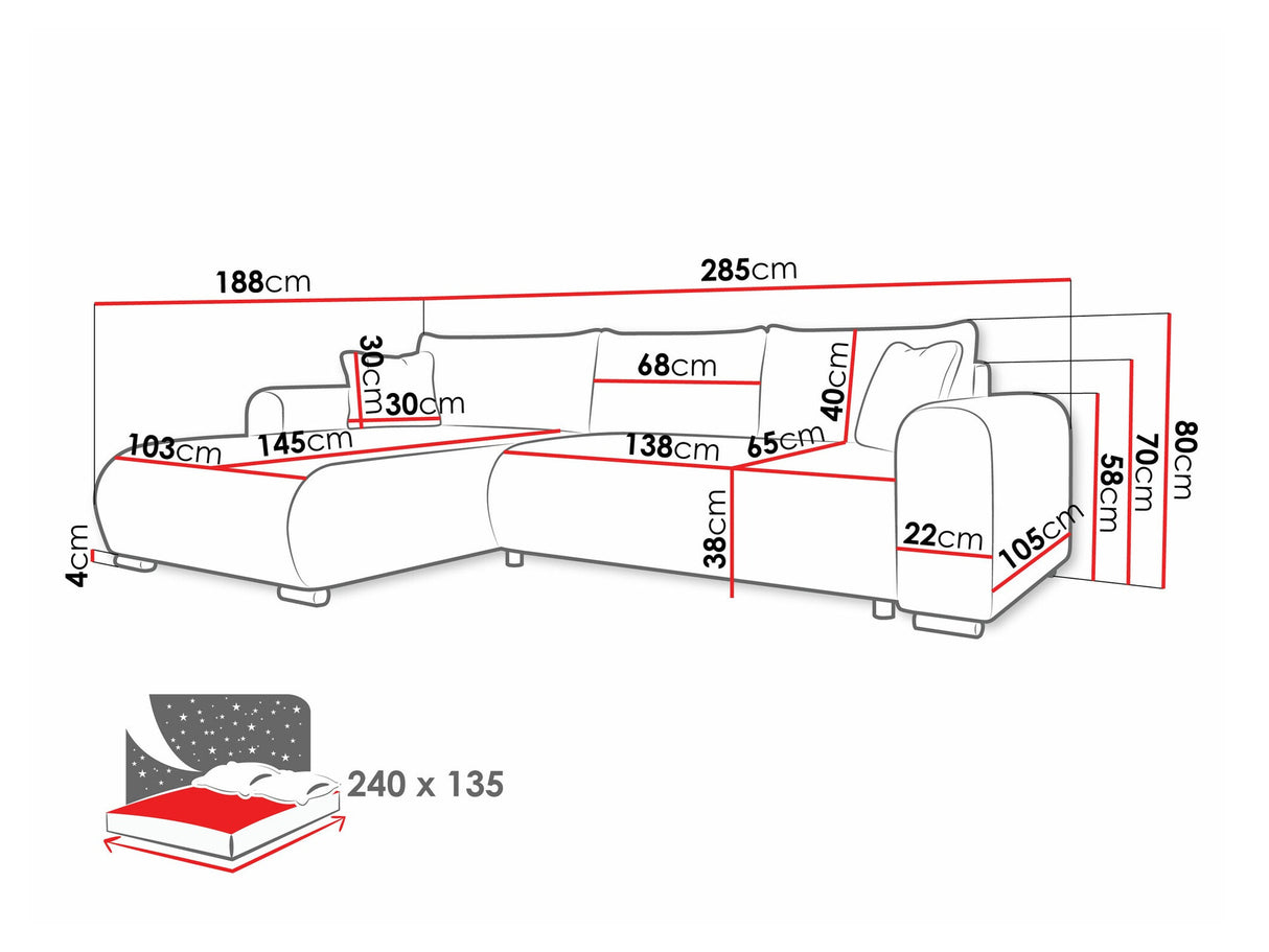 Stūra dīvāns 580866
