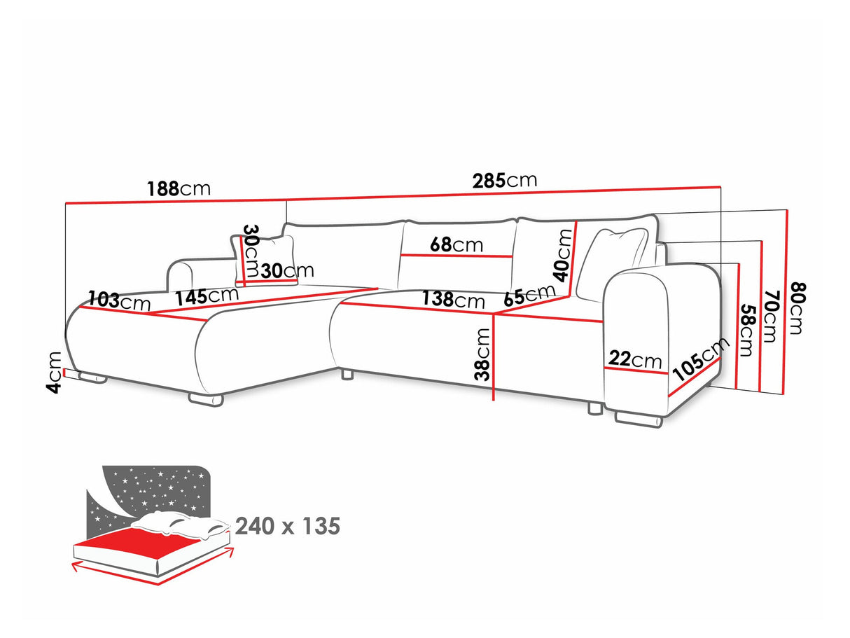 Stūra dīvāns 580866