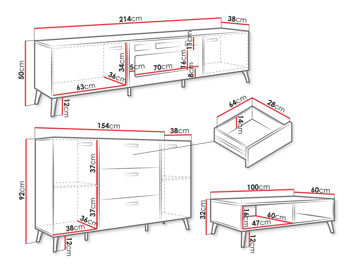 Viesistabas komplekts 581757