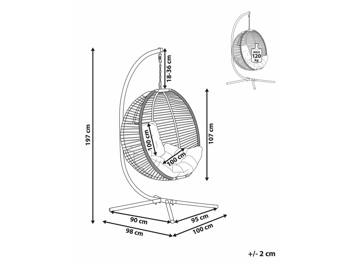 Piekaramais krēsls 582435