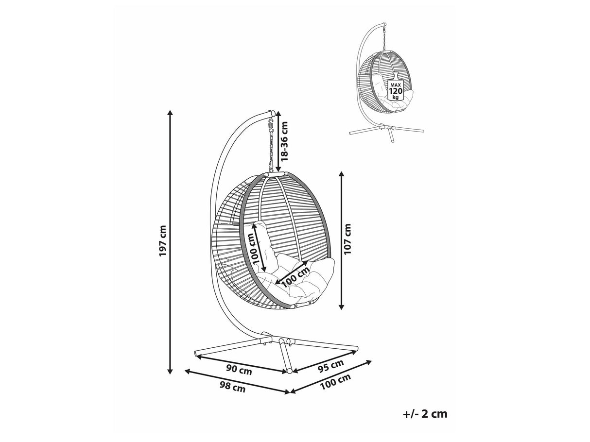 Piekaramais krēsls 582435