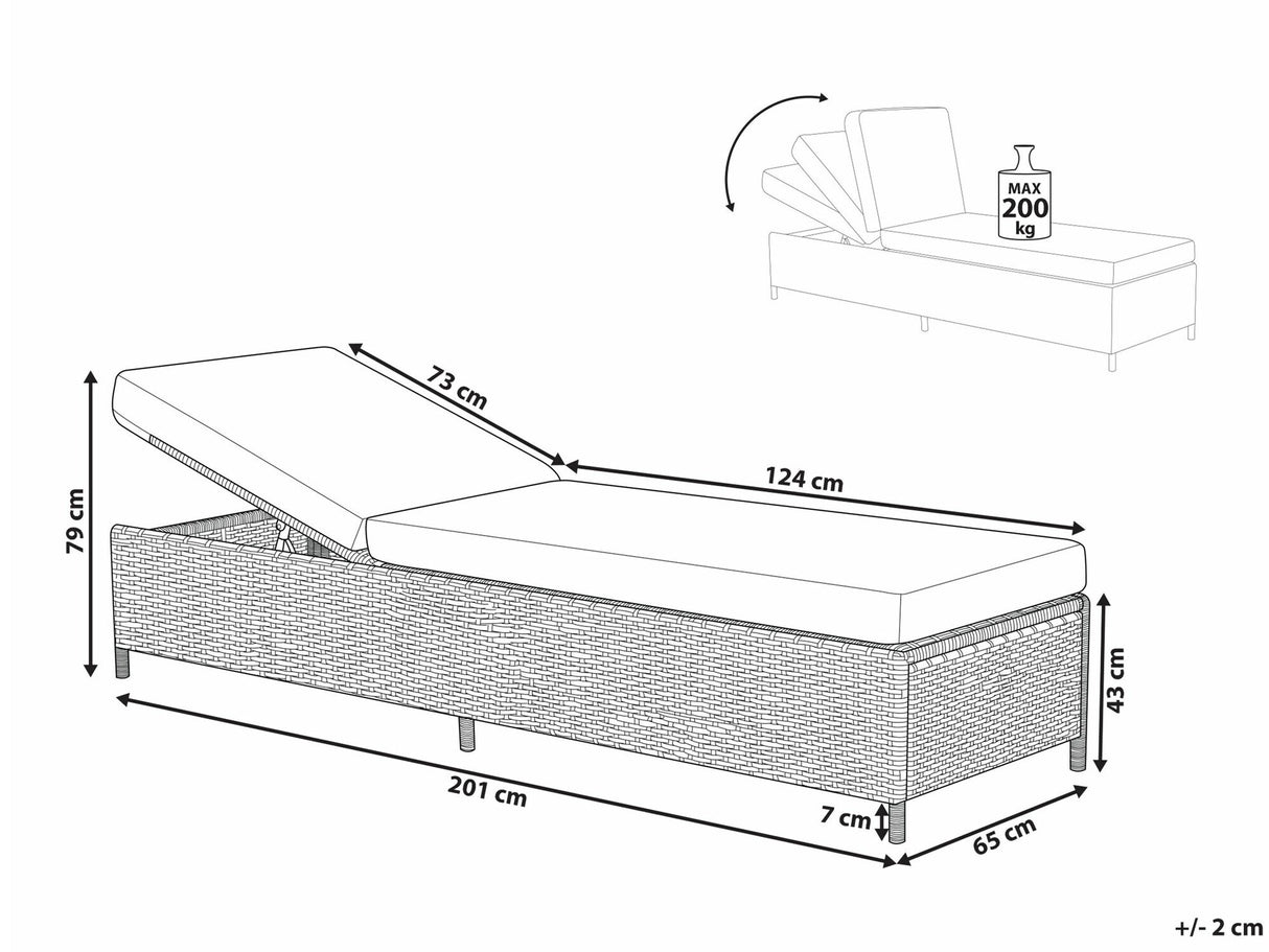 Sauļošanās krēsls 582618