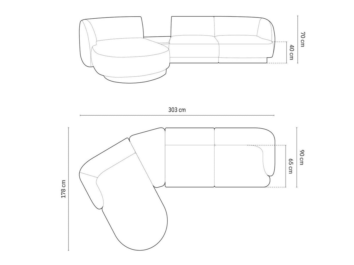 Moduļu stūra dīvāns 582987