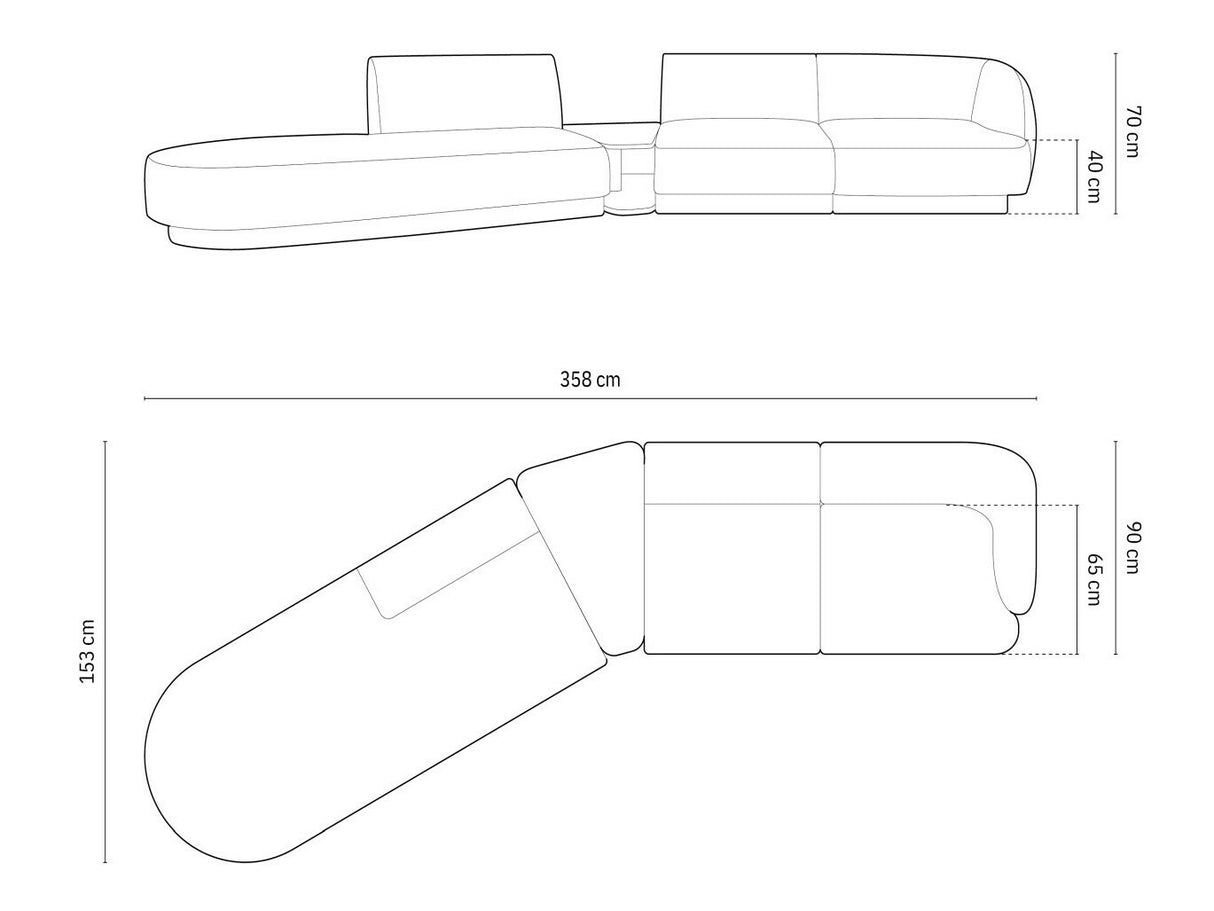 Moduļu stūra dīvāns 583314