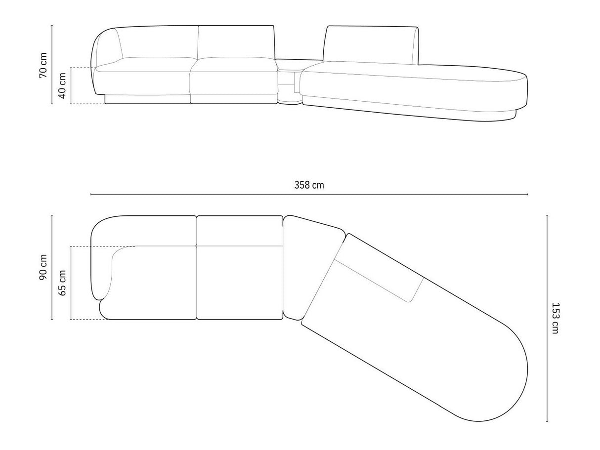 Moduļu stūra dīvāns 583314