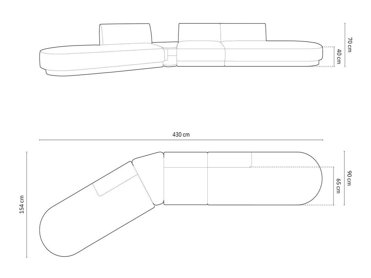 Moduļu stūra dīvāns 583365
