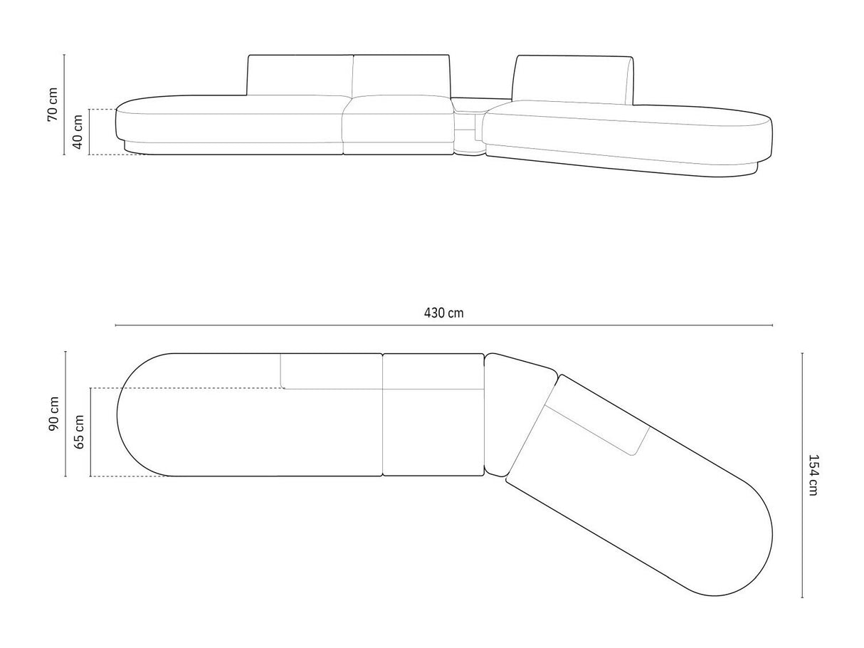 Moduļu stūra dīvāns 583365