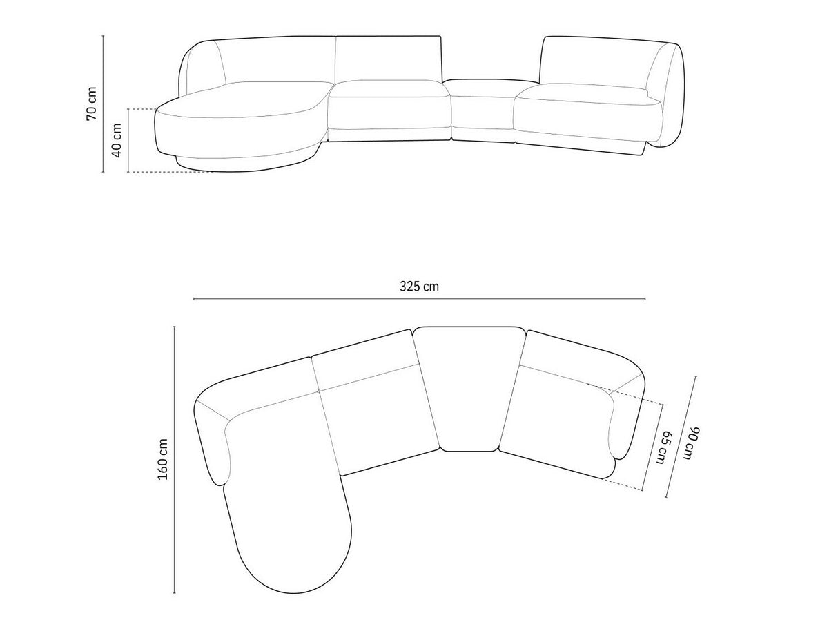 Moduļu stūra dīvāns 583498