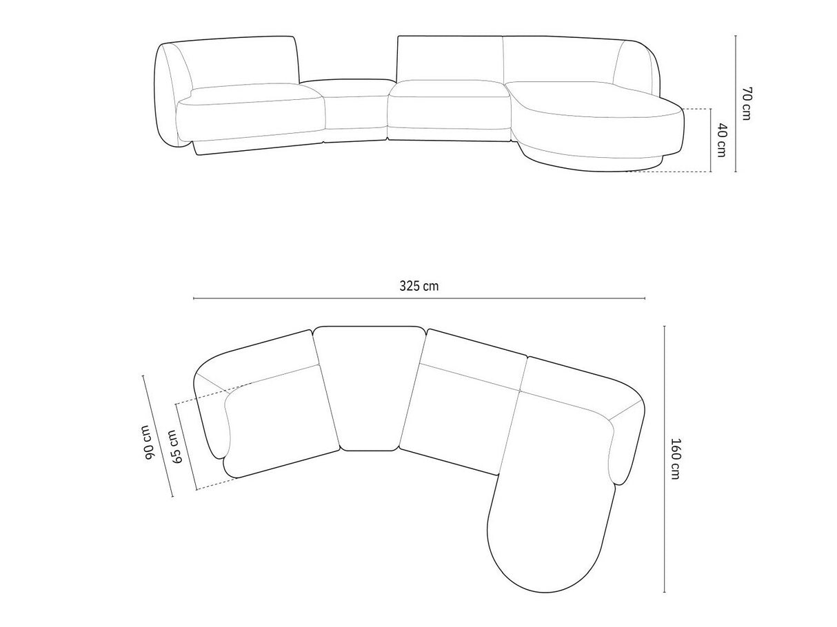 Moduļu stūra dīvāns 583498