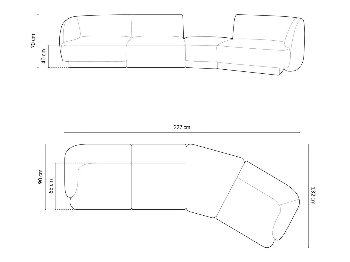 Moduļu stūra dīvāns 583633
