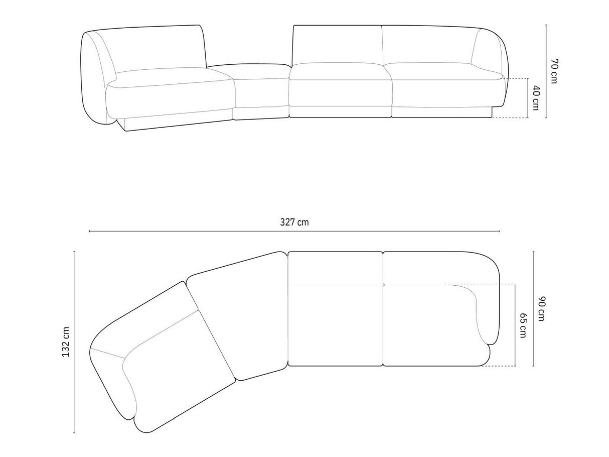 Moduļu stūra dīvāns 583633