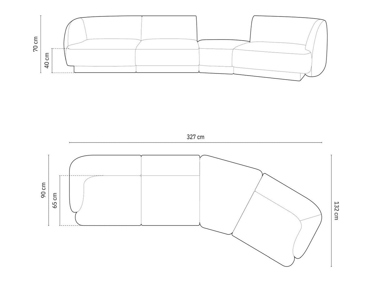 Moduļu stūra dīvāns 583633