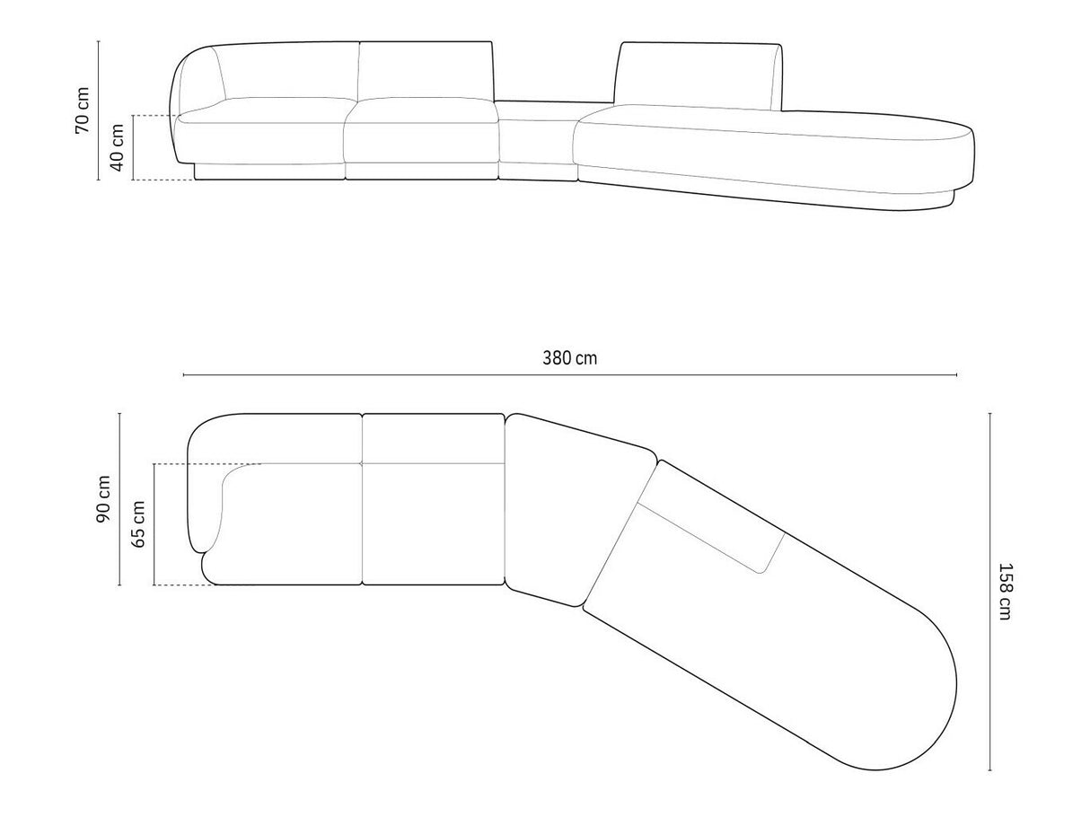 Moduļu stūra dīvāns 583729