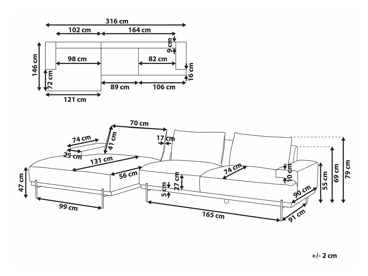 Stūra dīvāns 583854
