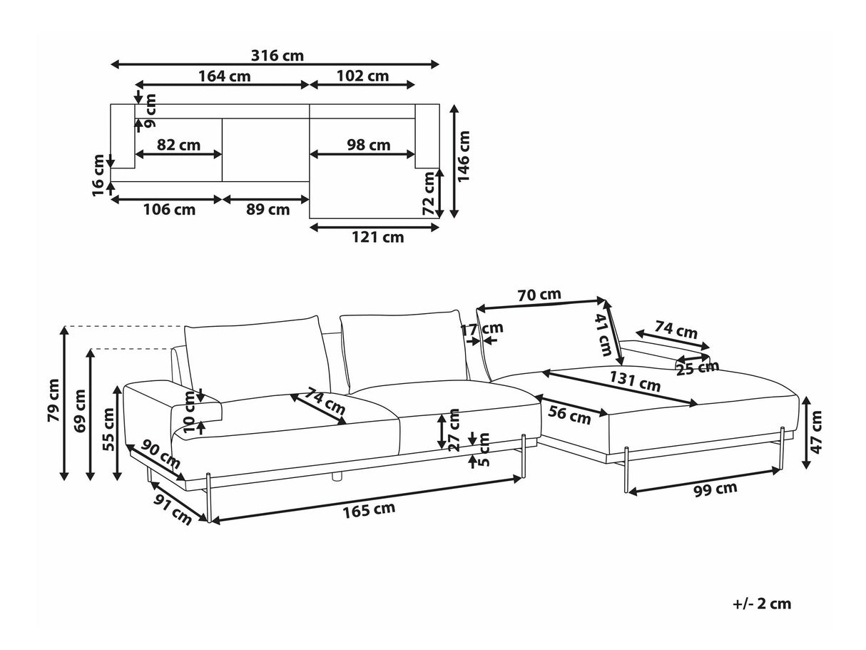 Stūra dīvāns 583854
