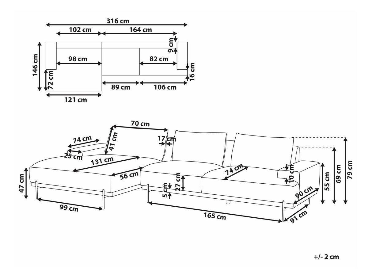 Stūra dīvāns 583854