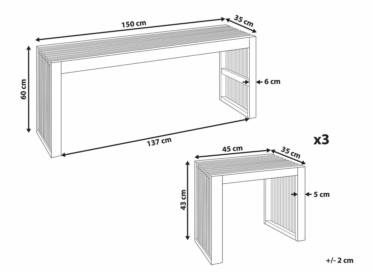 Galds un krēslu komplekts 584097