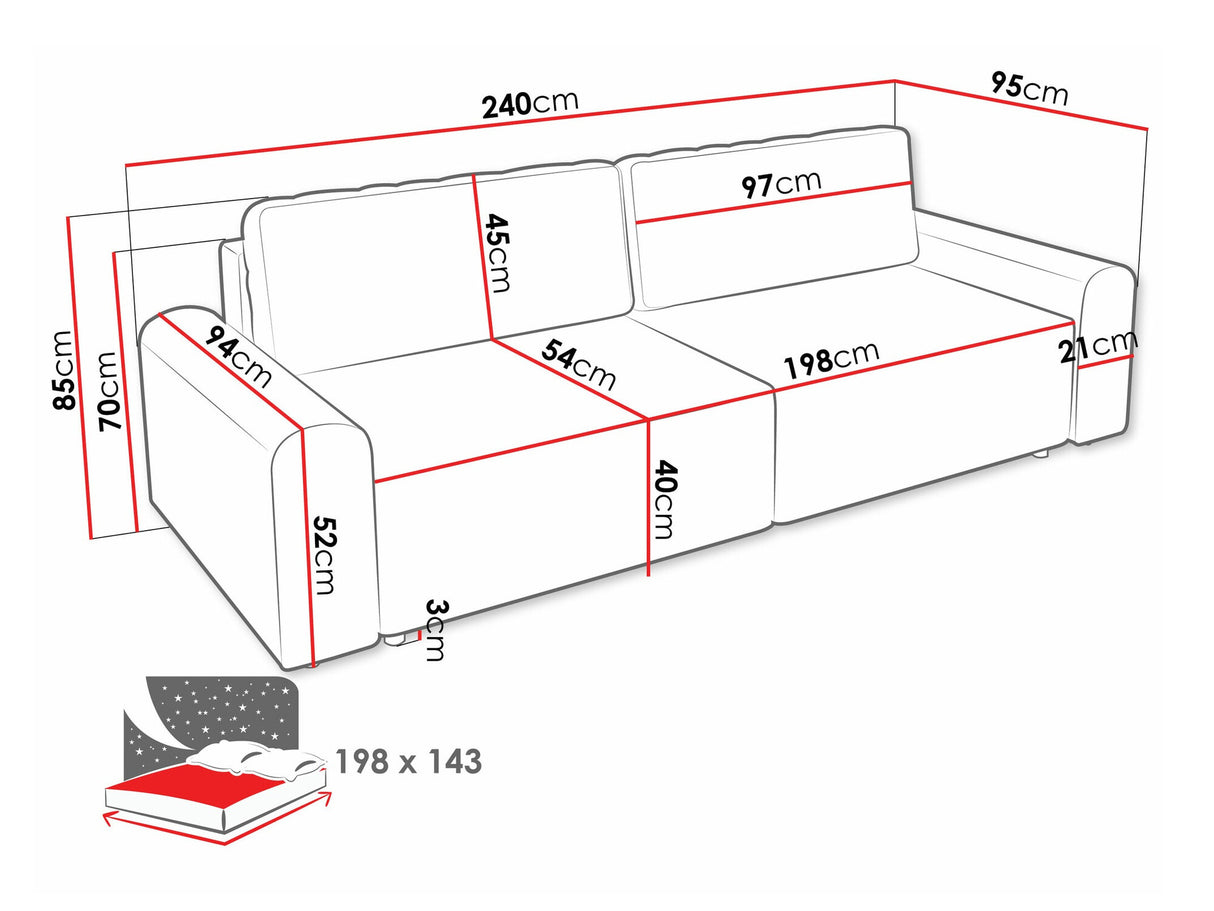 Dīvāns gulta 584290