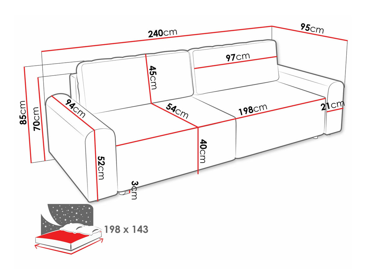 Dīvāns gulta 584290