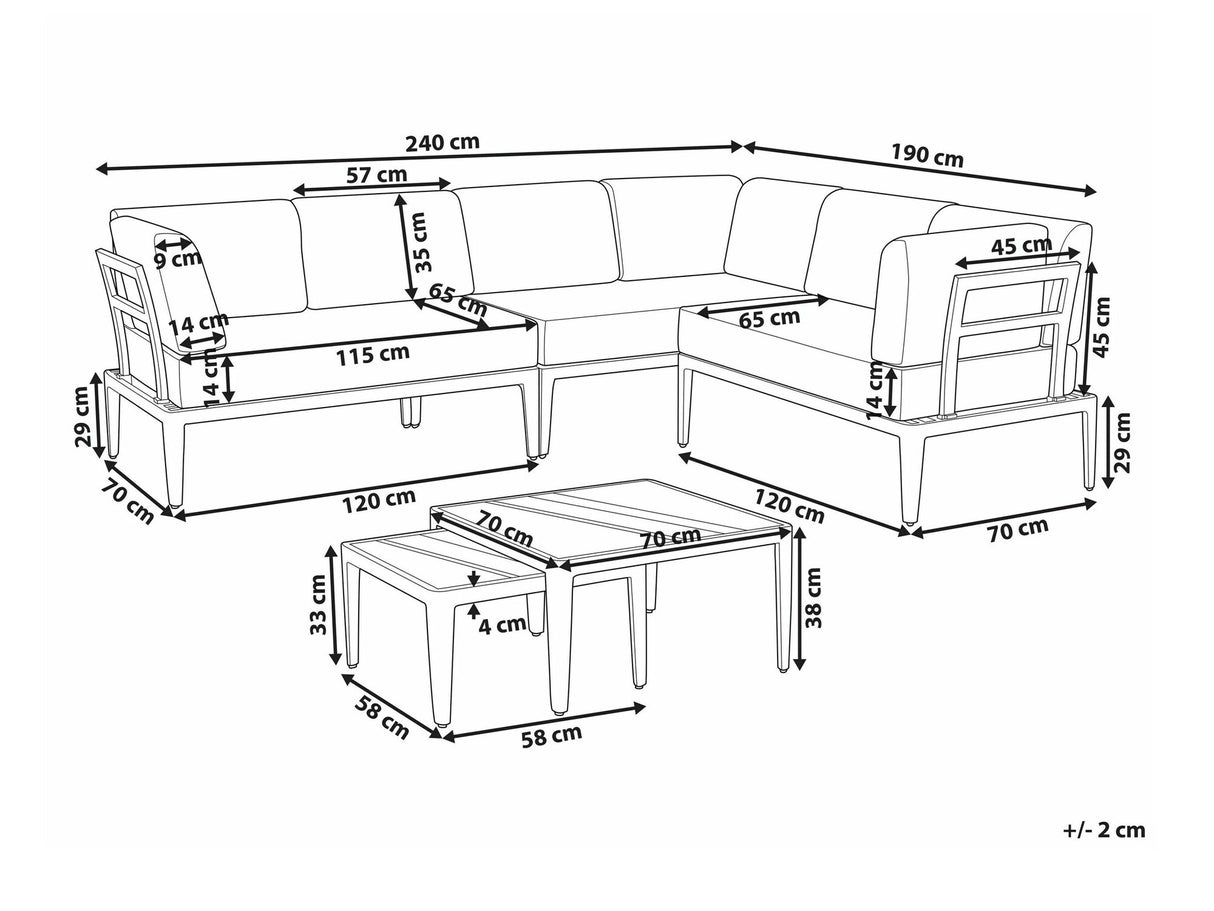 Dārza mēbeļu komplekts 584470