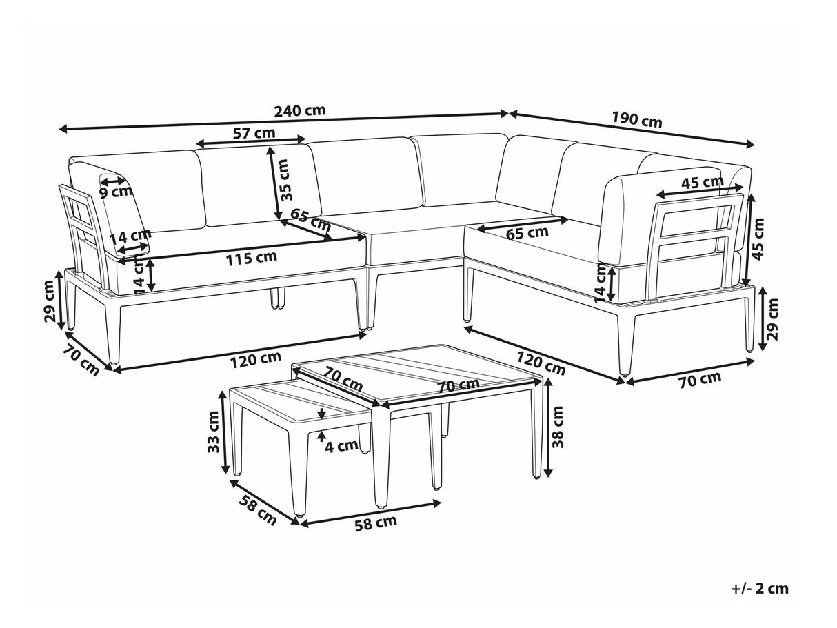 Dārza mēbeļu komplekts 584470
