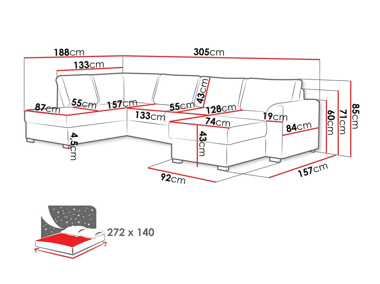 Stūra dīvāns 116426 3976193