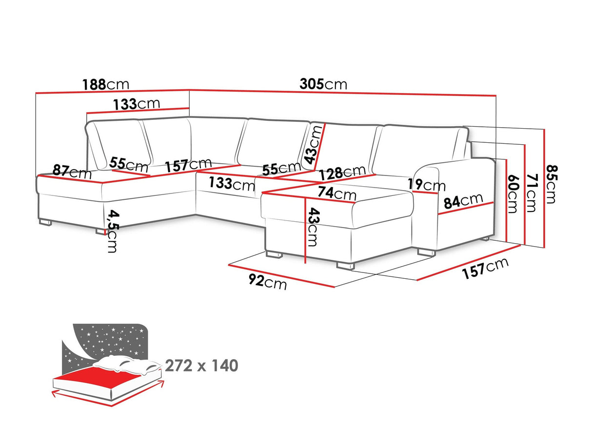Stūra dīvāns 116426 3976201