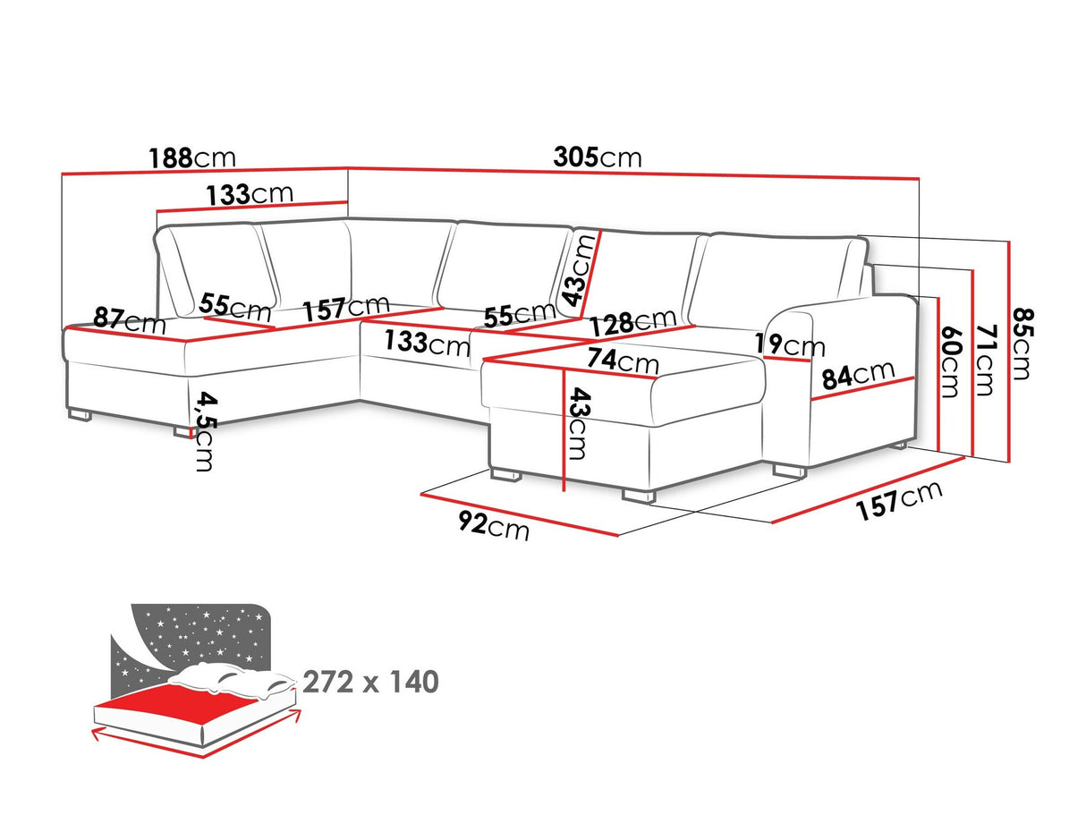 Stūra dīvāns 116426 3976215