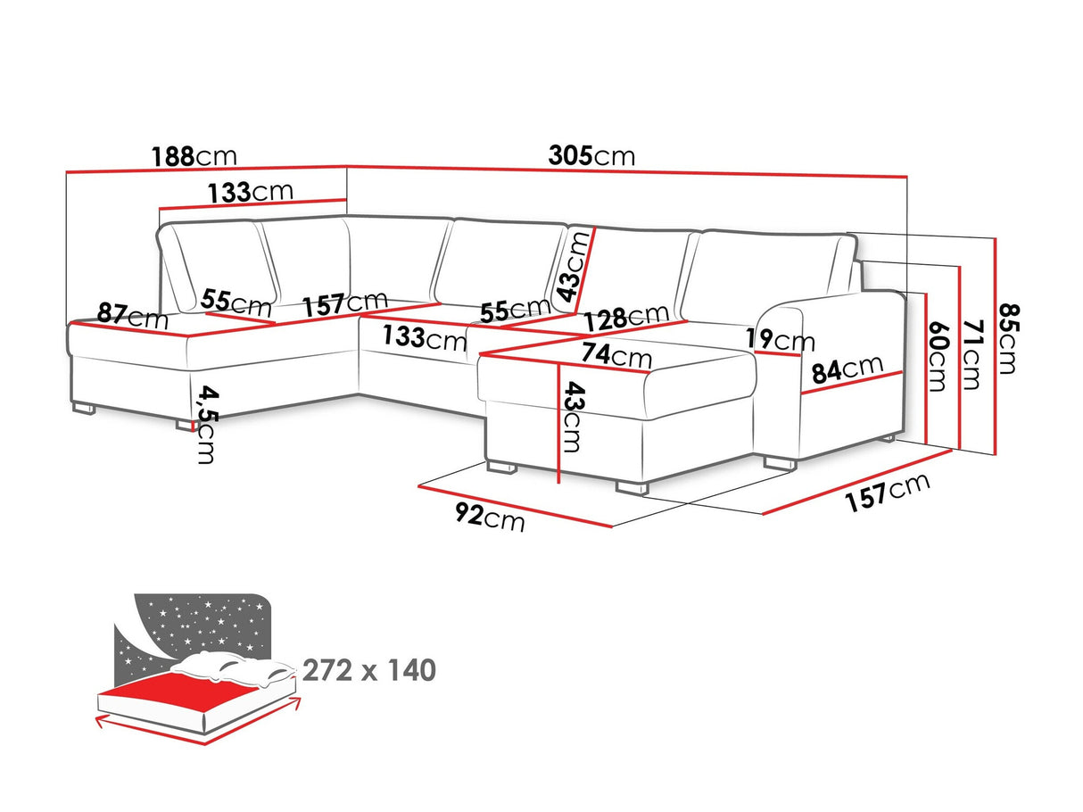 Stūra dīvāns 116426 3976216