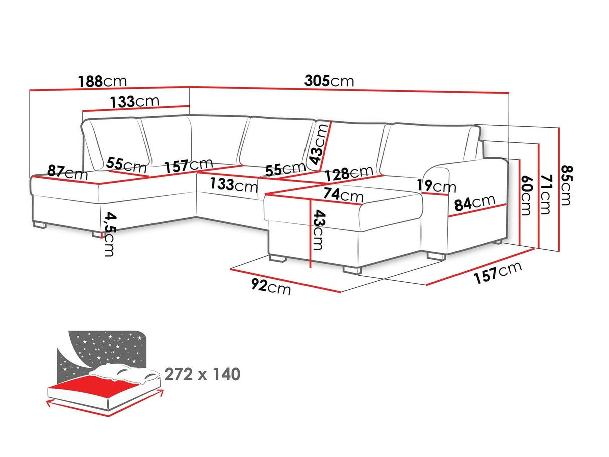 Stūra dīvāns 116426 3976233