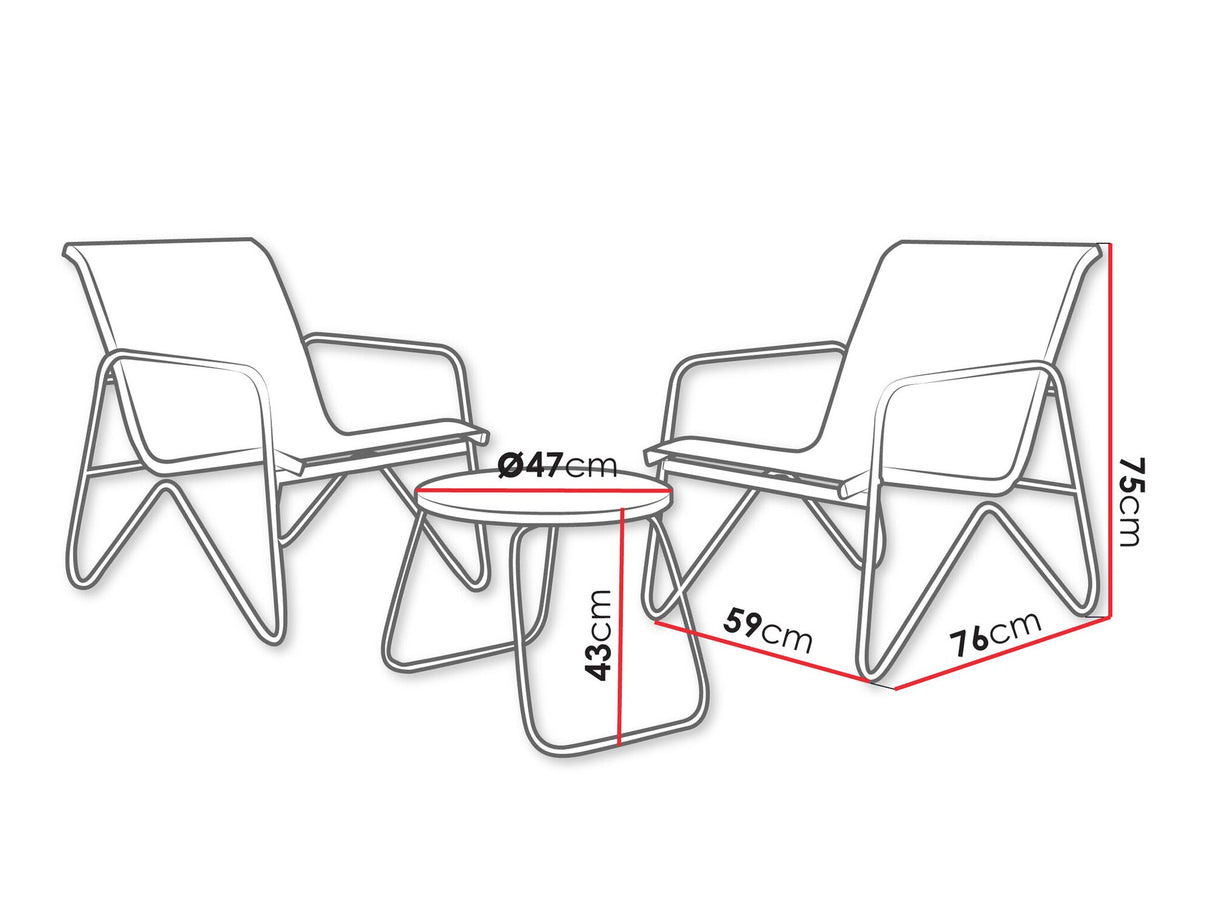 Balkona komplekts 584939