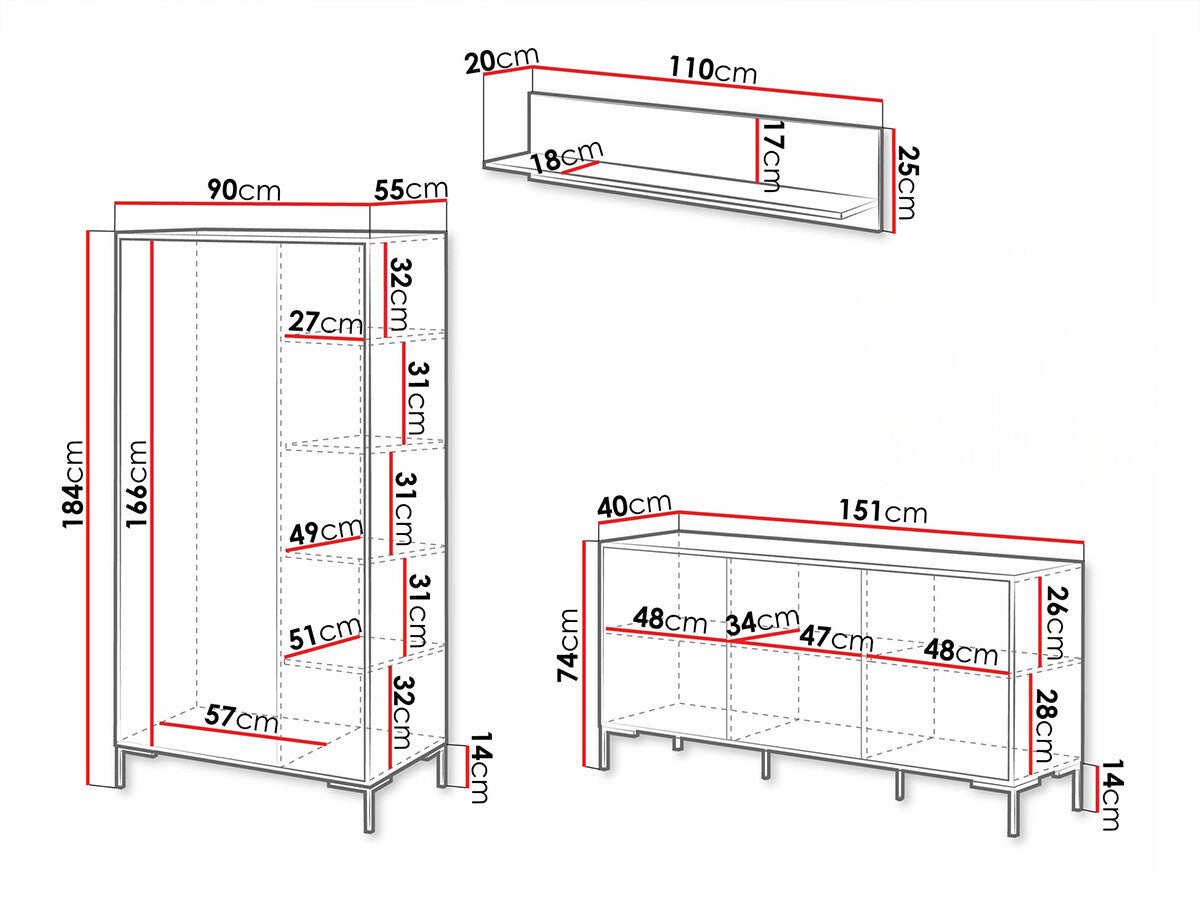 Mēbeļu komplekts 575162 3980781