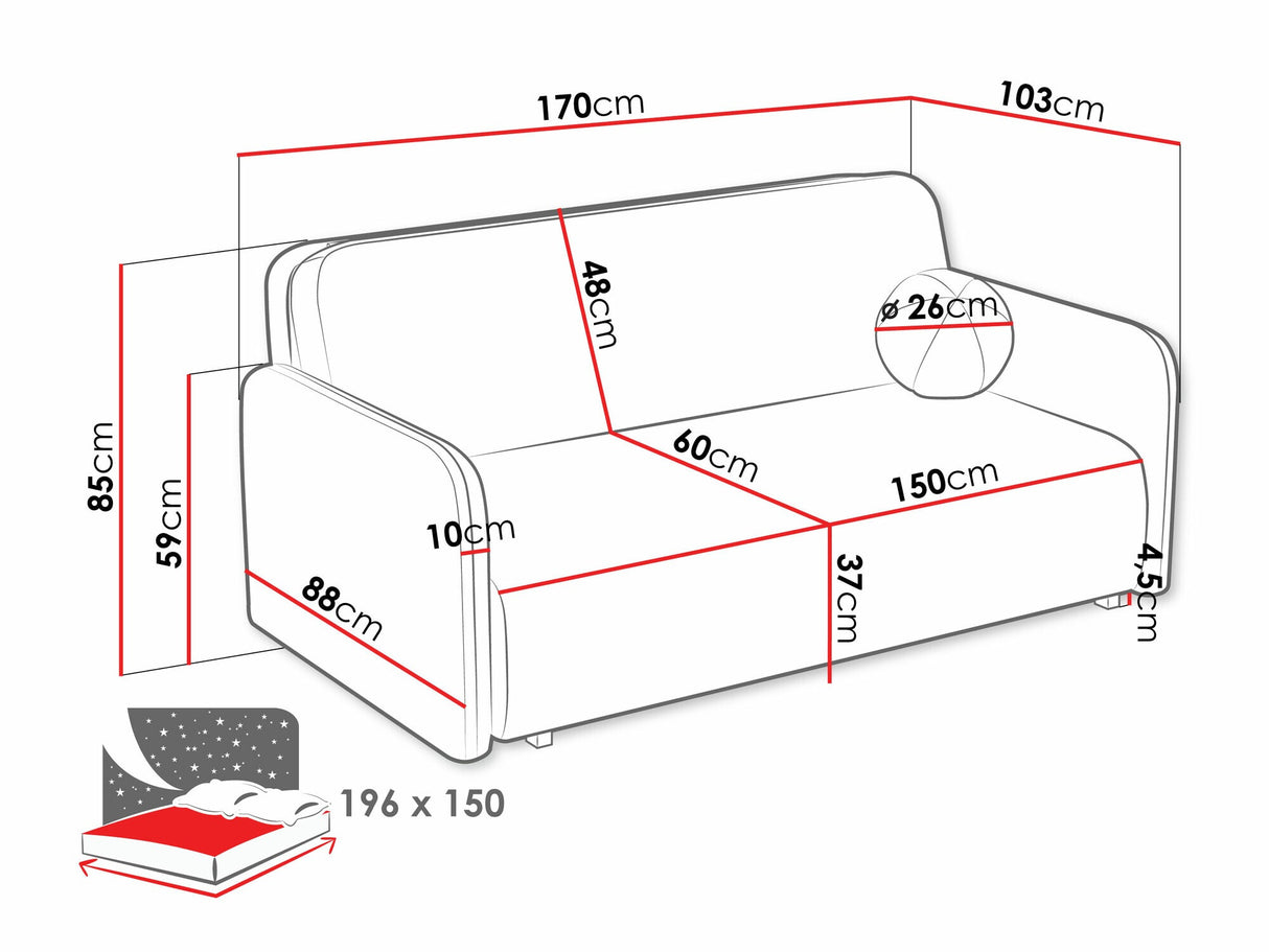 Dīvāns gulta 585113