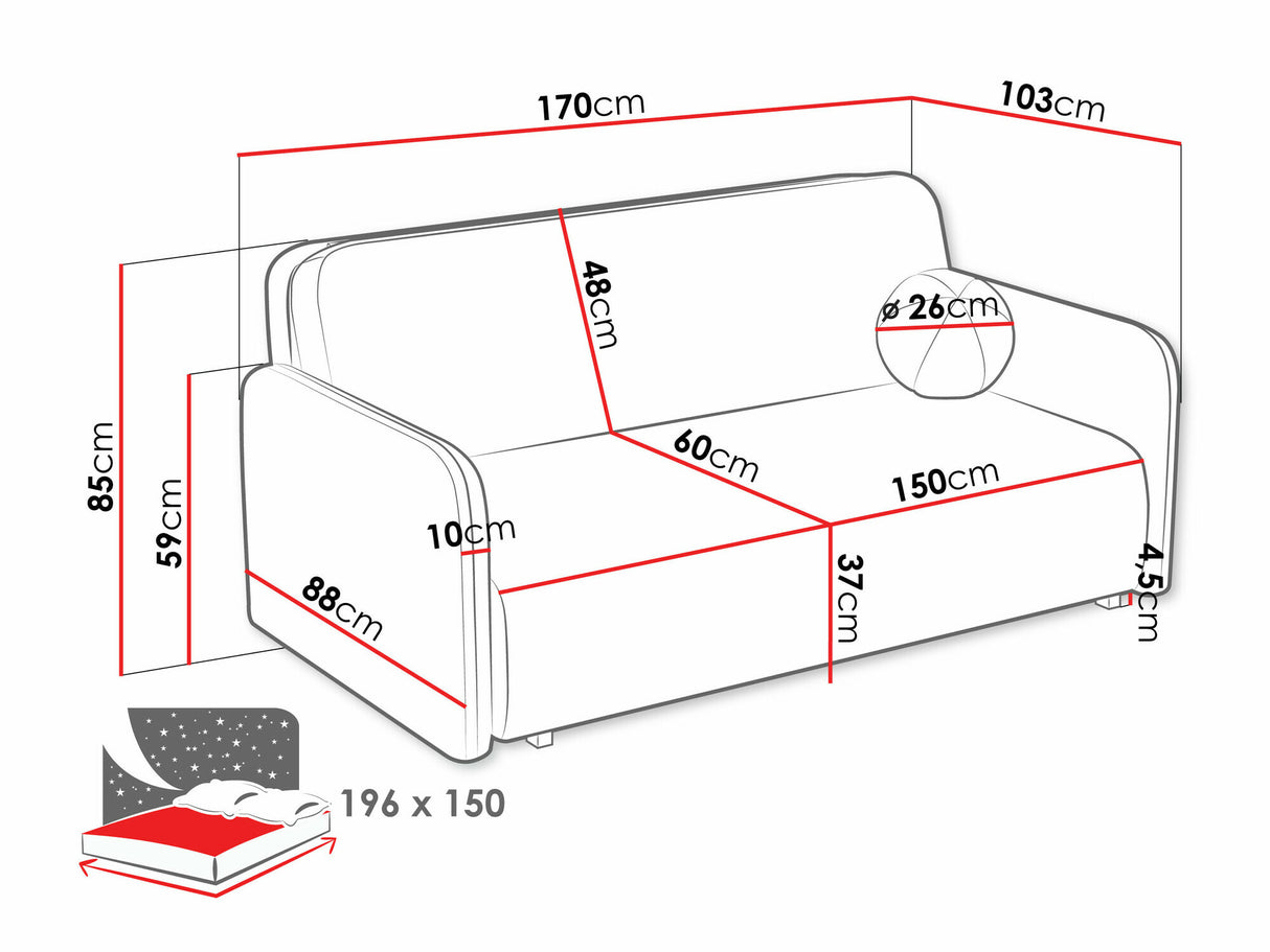 Dīvāns gulta 585113