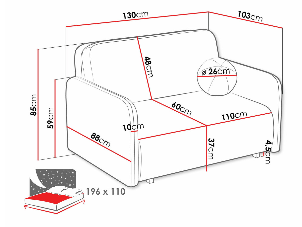 Dīvāns gulta 585173