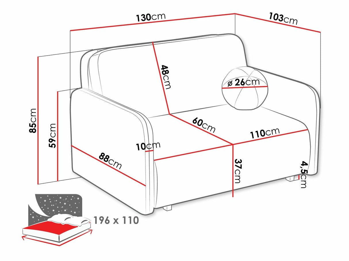 Dīvāns gulta 585173