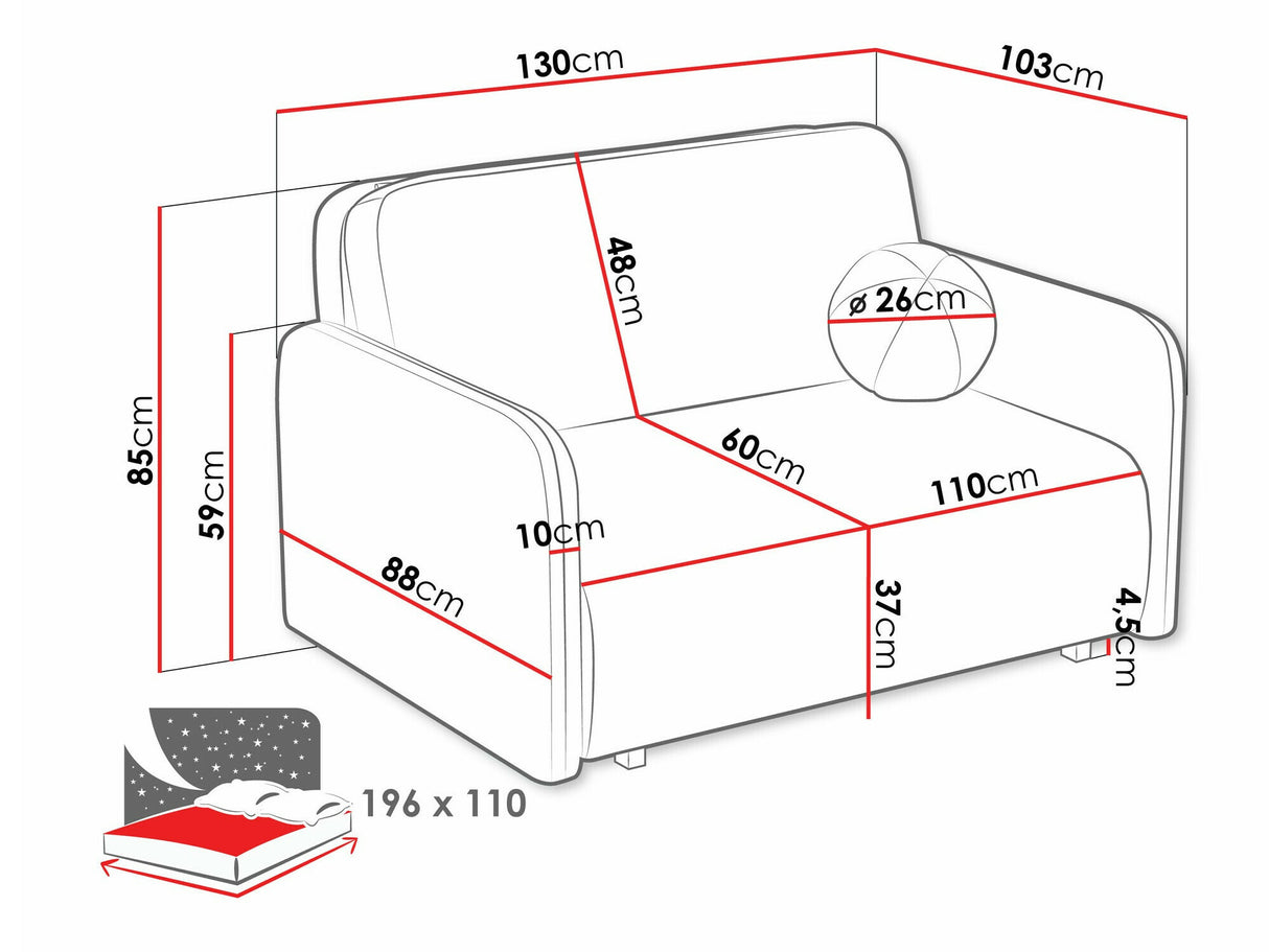 Dīvāns gulta 585173