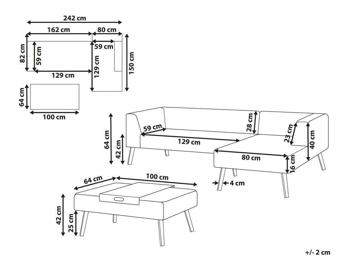 Dārza mēbeļu komplekts 585556