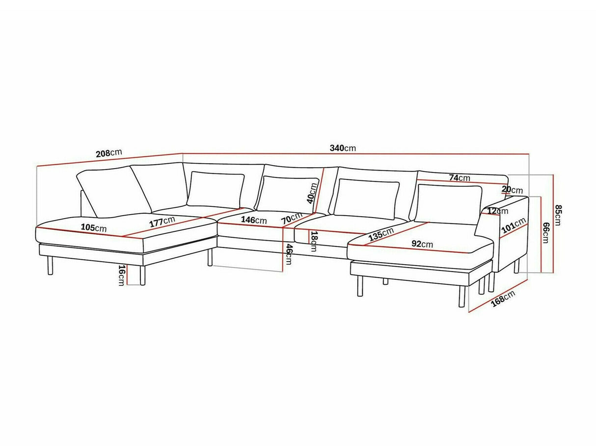 Stūra dīvāns 585669